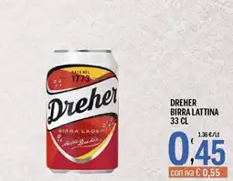 Gruppo Pascar Dreher birra lattina offerta
