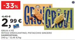 Poli Gruvi 4 pz mitico croccantino, pistacchio sincero Sammontana offerta