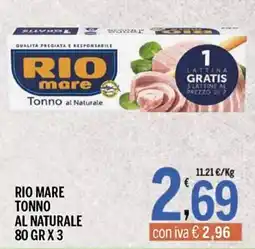 Gruppo Pascar Rio mare Tonno al Naturale offerta