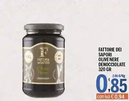 Gruppo Pascar Fattoria dei Sapori Olive Nere Denocciolate offerta