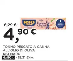 Poli Tonno pescato a canna all'olio di oliva Rio Mare offerta
