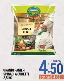 Gruppo Pascar Grandi Panieri Spinaci a Cubetti offerta