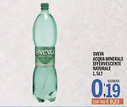 Gruppo Pascar Sveva acqua minerale effervescente naturale offerta