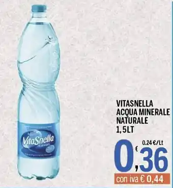 VitaSnella acqua minerale naturale