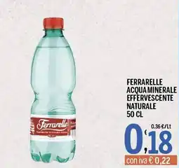 Gruppo Pascar Ferrarelle acqua minerale effervescente naturale offerta