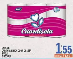 Gruppo Pascar Caress carta igienica cuor di seta offerta