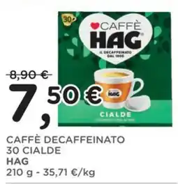 Poli Caffè decaffeinato cialde Hag offerta