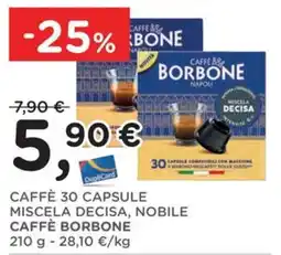 Poli Caffè 30 capsule miscela decisa, nobile Caffè Borbone offerta