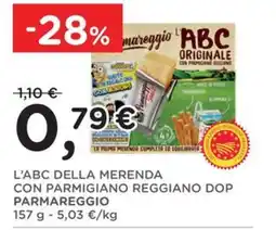 Poli L'ABC della merenda con Parmigiano Reggiano DOP Parmareggio offerta
