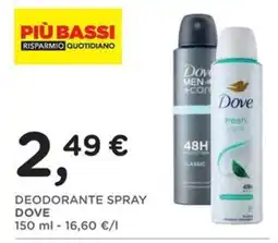 Poli Deodorante spray Dove offerta