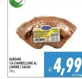 Iperfamily 1/4 ciambellone al limone / cacao offerta