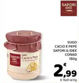 Conad Margherita Sugo Cacio e Pepe Sapori & Idee Conad offerta