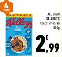 Conad Margherita All-Bran fiocchi integrali Kellogg's offerta