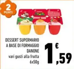 Conad Margherita Dessert Super Mario a base di formaggio Danone offerta