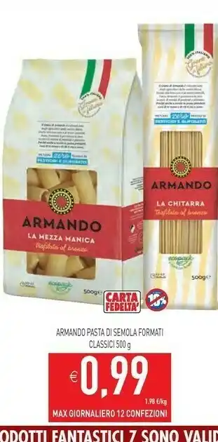 Iperfamily Armando pasta di semola offerta