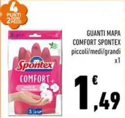 Conad Margherita Guanti Mapa Comfort Spontex offerta