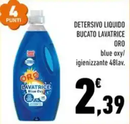Conad Margherita Detersivo liquido bucato lavatrice Oro Blue Oxy offerta