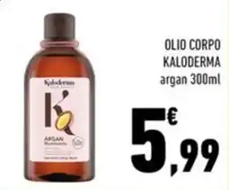 Conad Margherita Olio corpo Kaloderma argan offerta