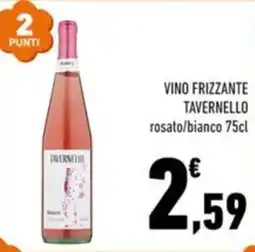 Conad Margherita Vino frizzante Tavernello rosato/bianco offerta