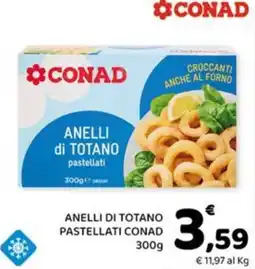 Conad Margherita Anelli di totano pastellati Conad offerta