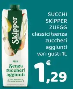 Conad Margherita Skipper Succhi Zuegg offerta