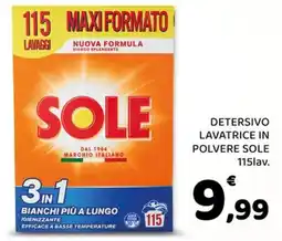 Conad Margherita Detersivo lavatrice in polvere Sole offerta