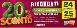 Conad Margherita Frutta e verdura offerta