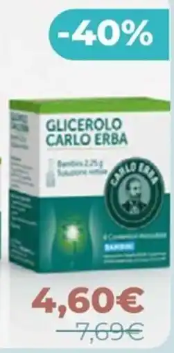 Linfa Farmacie Glicerolo Carlo Erba offerta