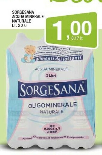 Sorgesana - acqua minerale naturale