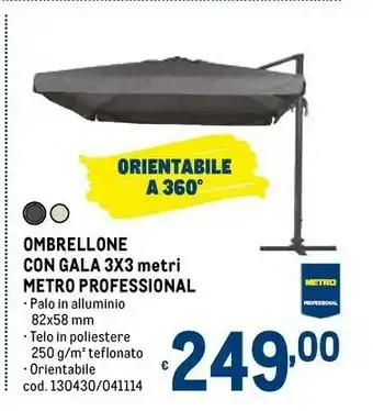 Metro Metro professional ombrellone con gala offerta