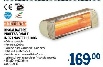 Riscaldatore professionale inframaster ic1006
