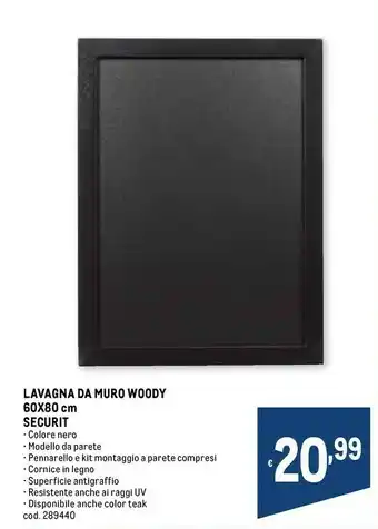 Metro Lavagna da muro woody offerta