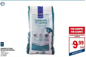 Metro Metro professional carbone di legna offerta