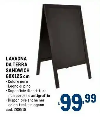Lavagna da terra sandwich 68x125 cm