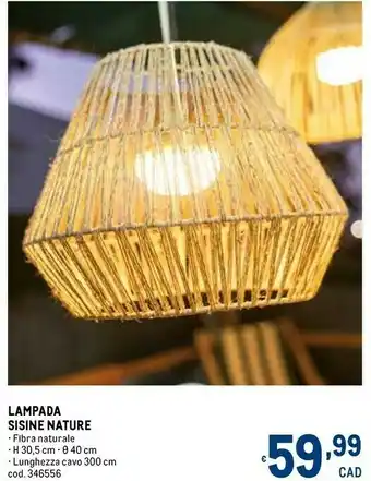 Lampada sisine nature