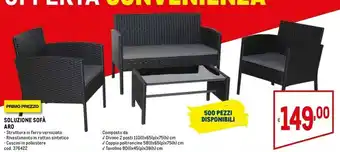 Metro Soluzione sofà aro offerta