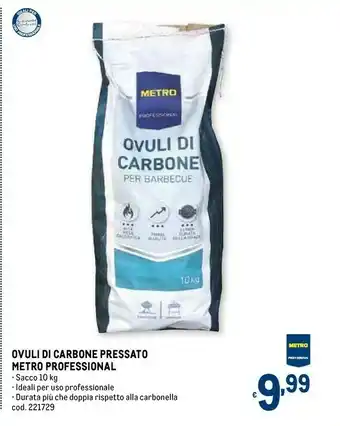 Metro professional ovuli di carbone pressato