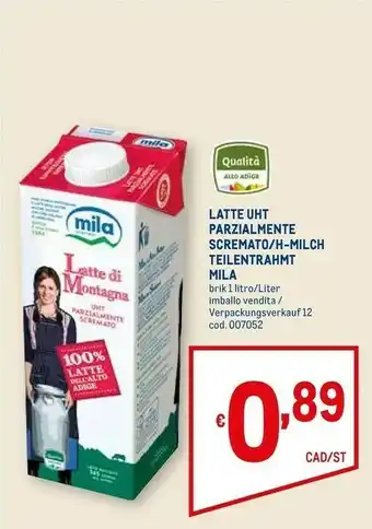 Metro Latte fresco di montagna parzialmente scremato offerta