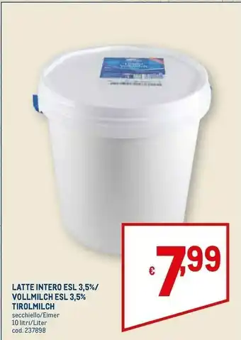 Metro Latte intero offerta