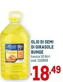 Metro Olio di semi di girasole bunge offerta