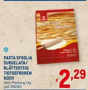 Koch pasta sfoglia surgelata