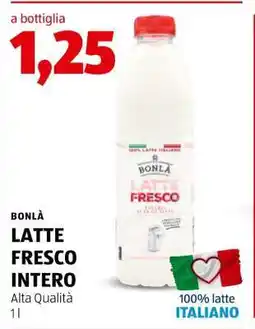 ALDI BONLÀ LATTE FRESCO INTERO offerta