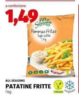 ALDI ALL SEASONS PATATINE FRITTE offerta