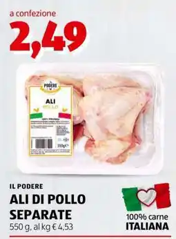 ALDI Ali di pollo separate offerta