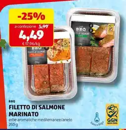 ALDI Filetto di salmone marinato offerta