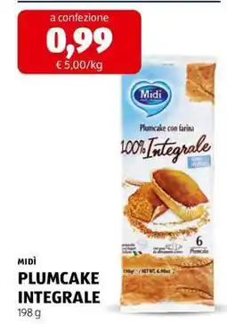 ALDI MIDÌ PLUMCAKE INTEGRALE offerta