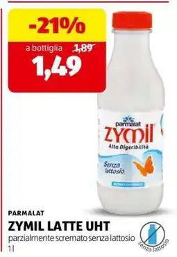 ALDI PARMALAT ZYMIL LATTE UHT offerta