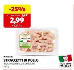 ALDI IL PODERE STRACCETTI DI POLLO offerta