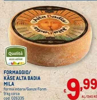 Metro Formaggio offerta