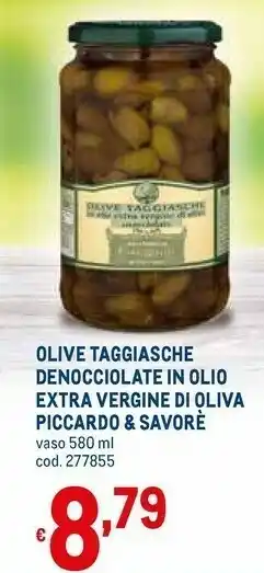 Metro Olive taggiasche denocciolate in olio extra vergine di oliva offerta